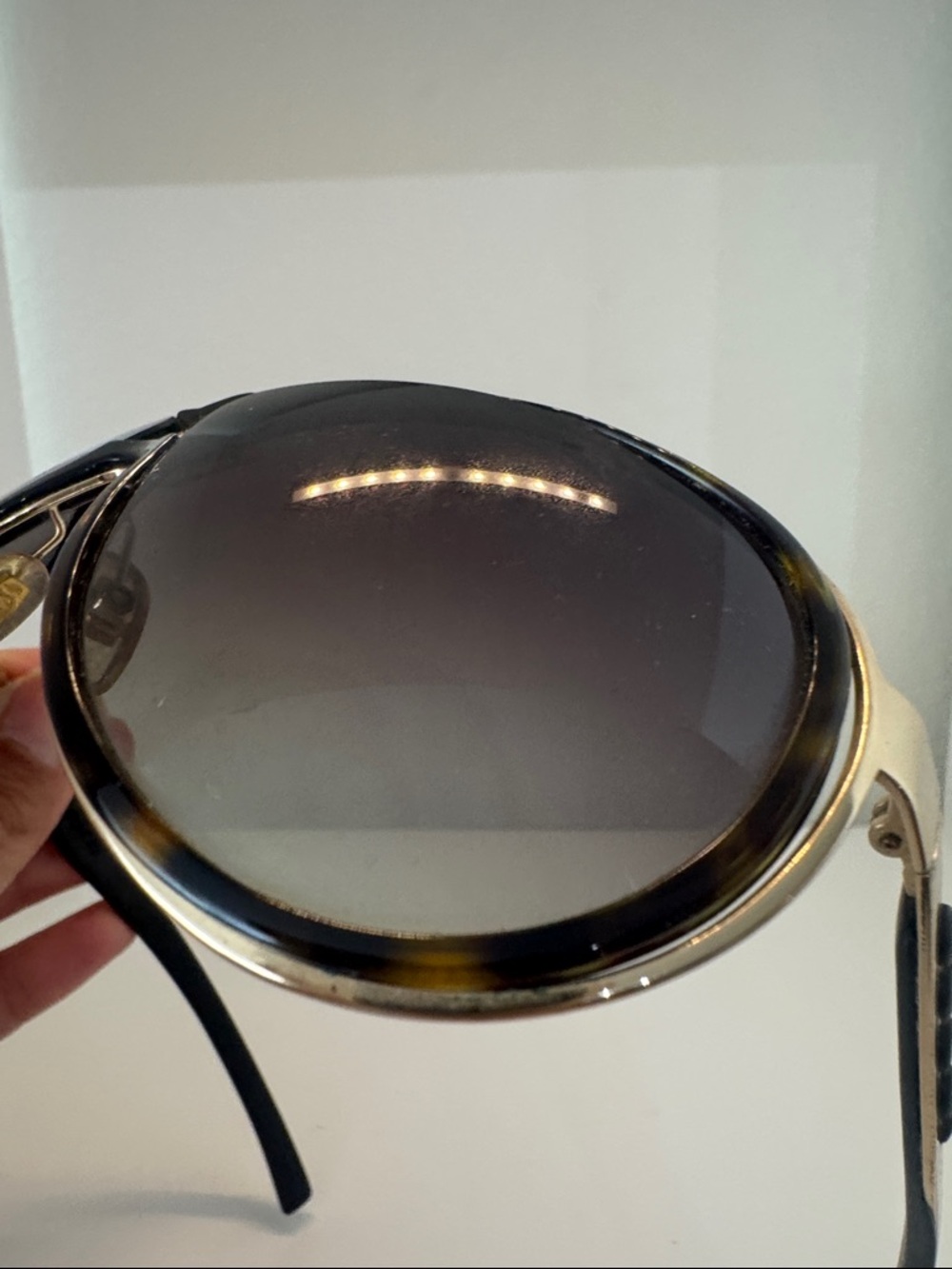 Gucci Brown Gradient Aviator Sunglasses - Picture 6 of 10